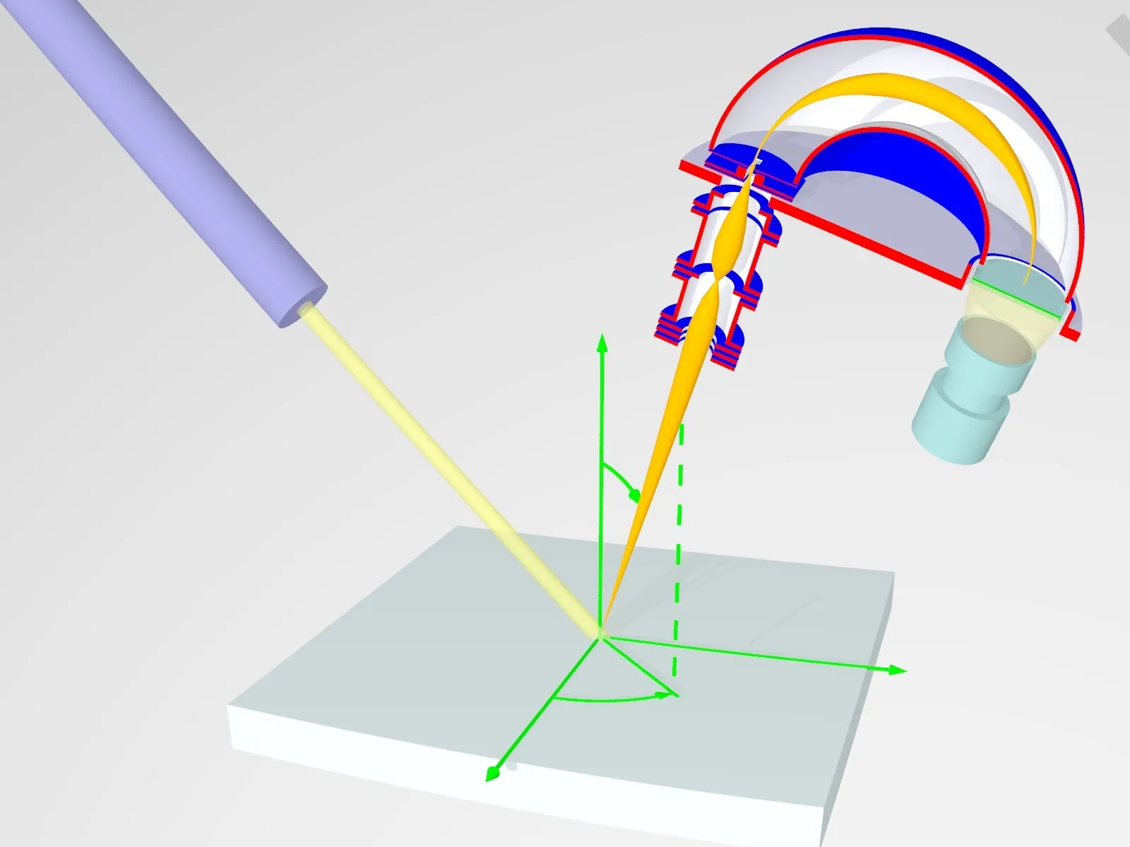 Equipamento de espectroscopia de fotoemissão de elétrons