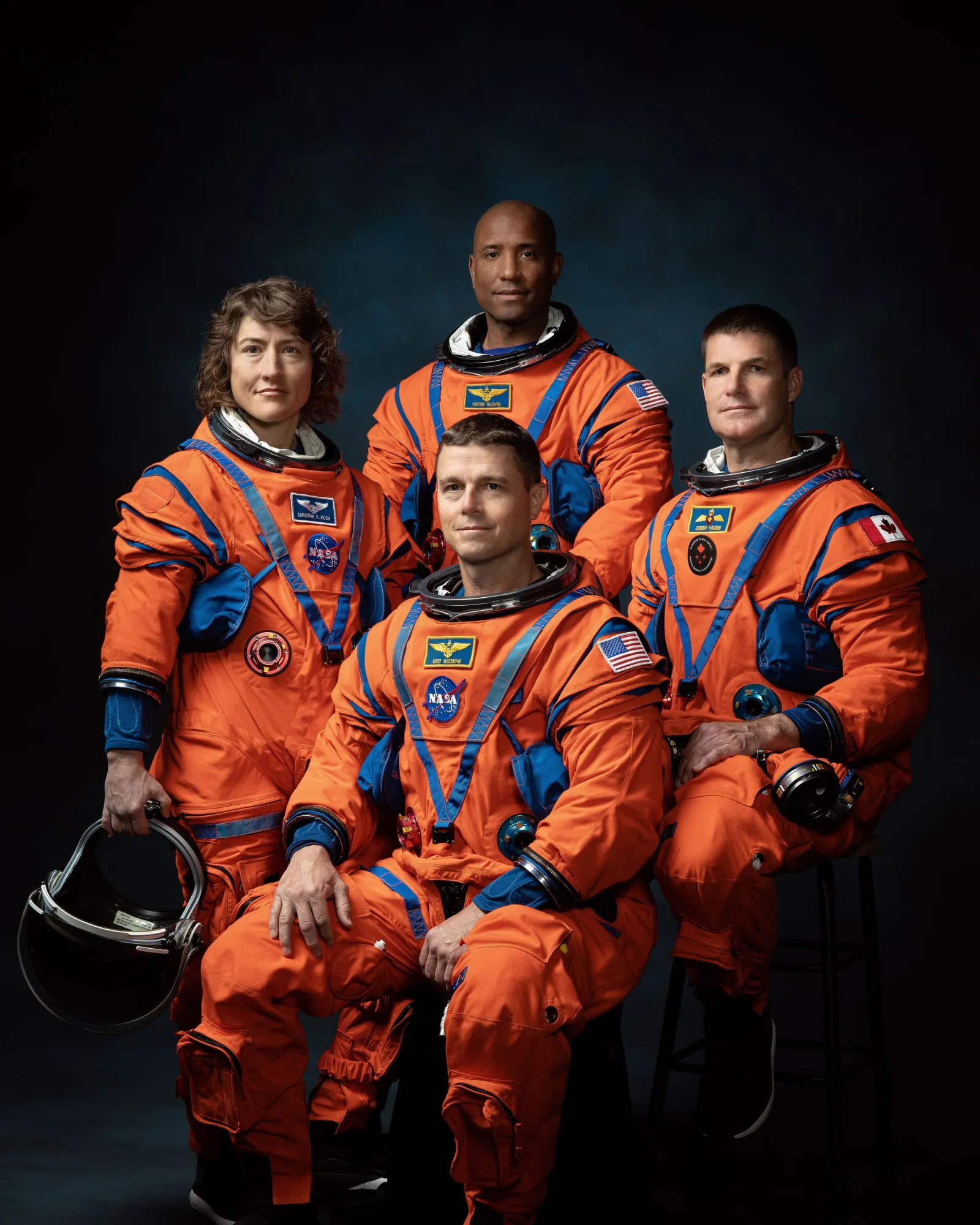 Retrato oficial da tripulação da Artemis II