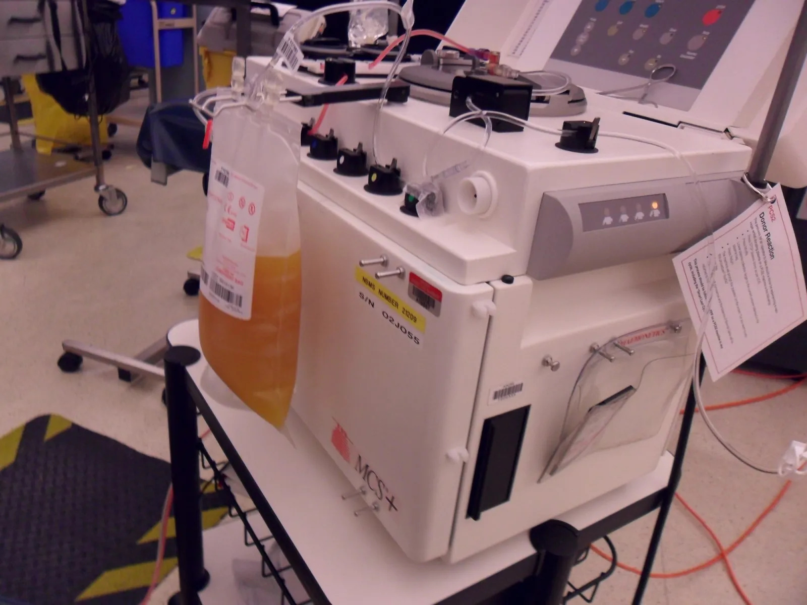 Bolsa de plasma sanguíneo